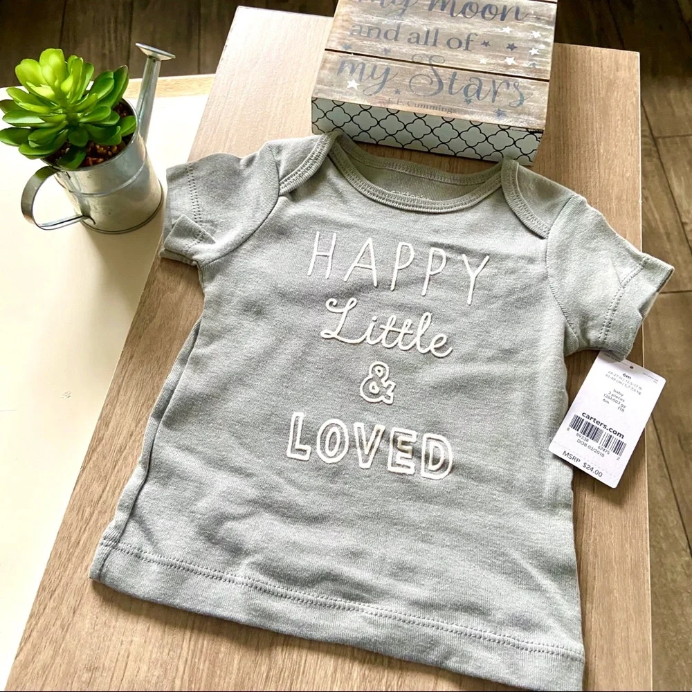 CARTERS 3 pc set with FREE Handmade card NWT❤️
